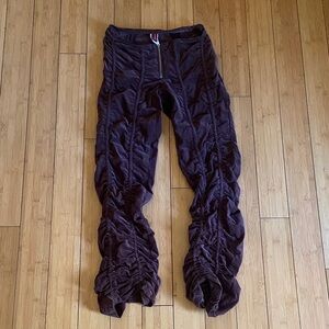 Cello Ruched Leggings in Brown